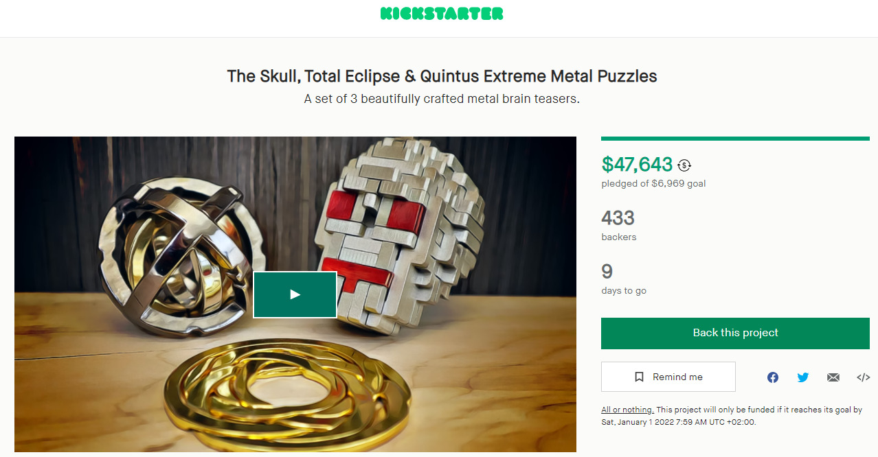 puzzle master kickstarter